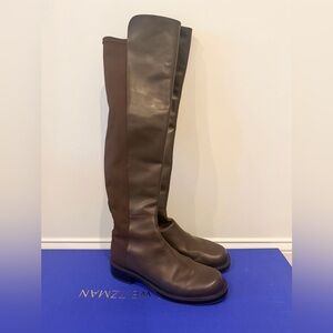 Stuart Weitzman 50/50 bold boot - walnut brown